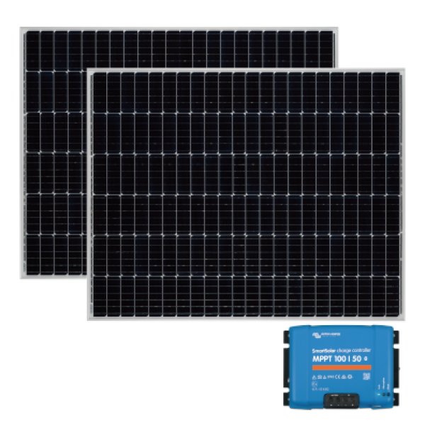 画像1: 太陽光パネル500W＋コントローラセット【BS-MPPT】/12V充電 (1)